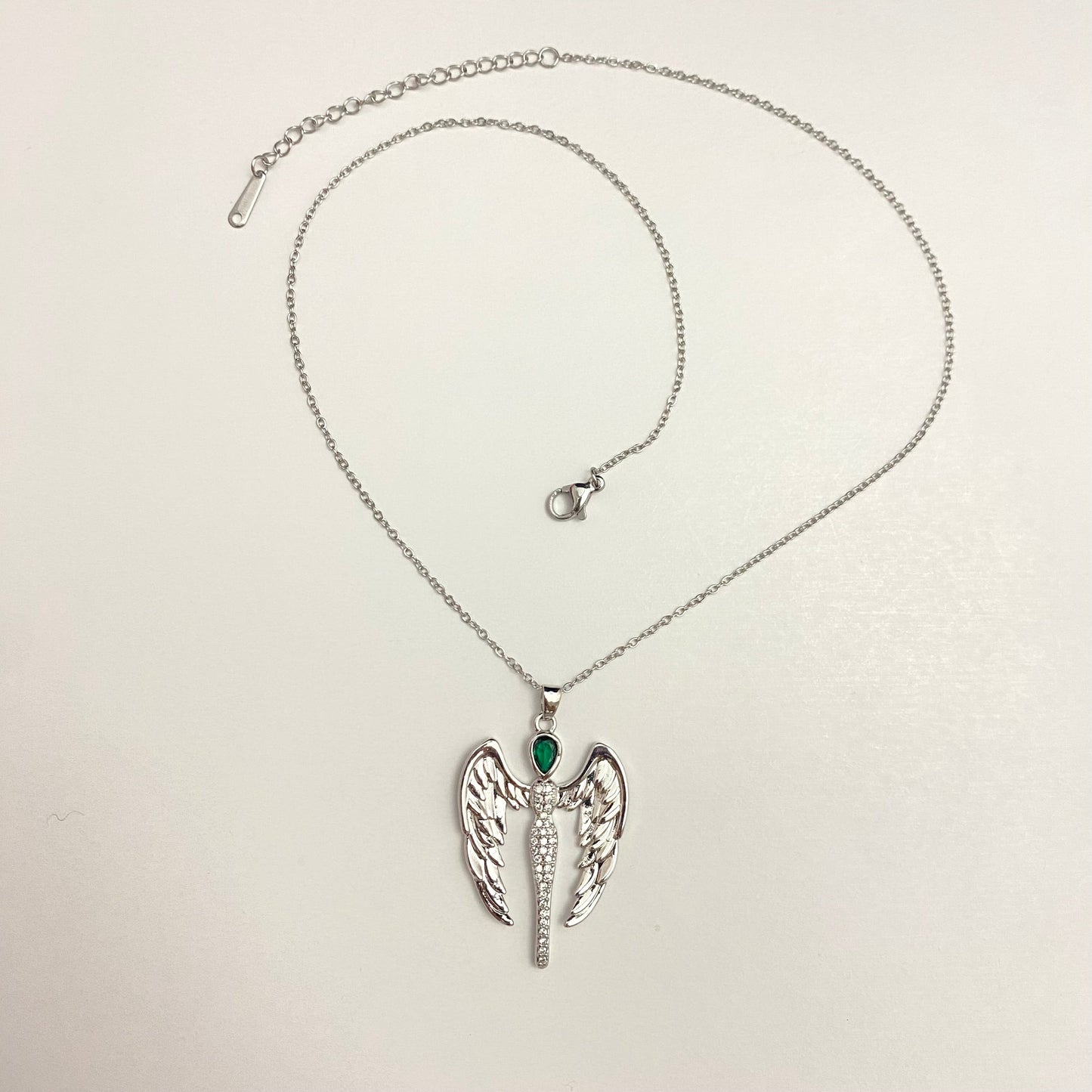 Stainless Steel Stylish Devil Angel Pendant Necklace - DropShp