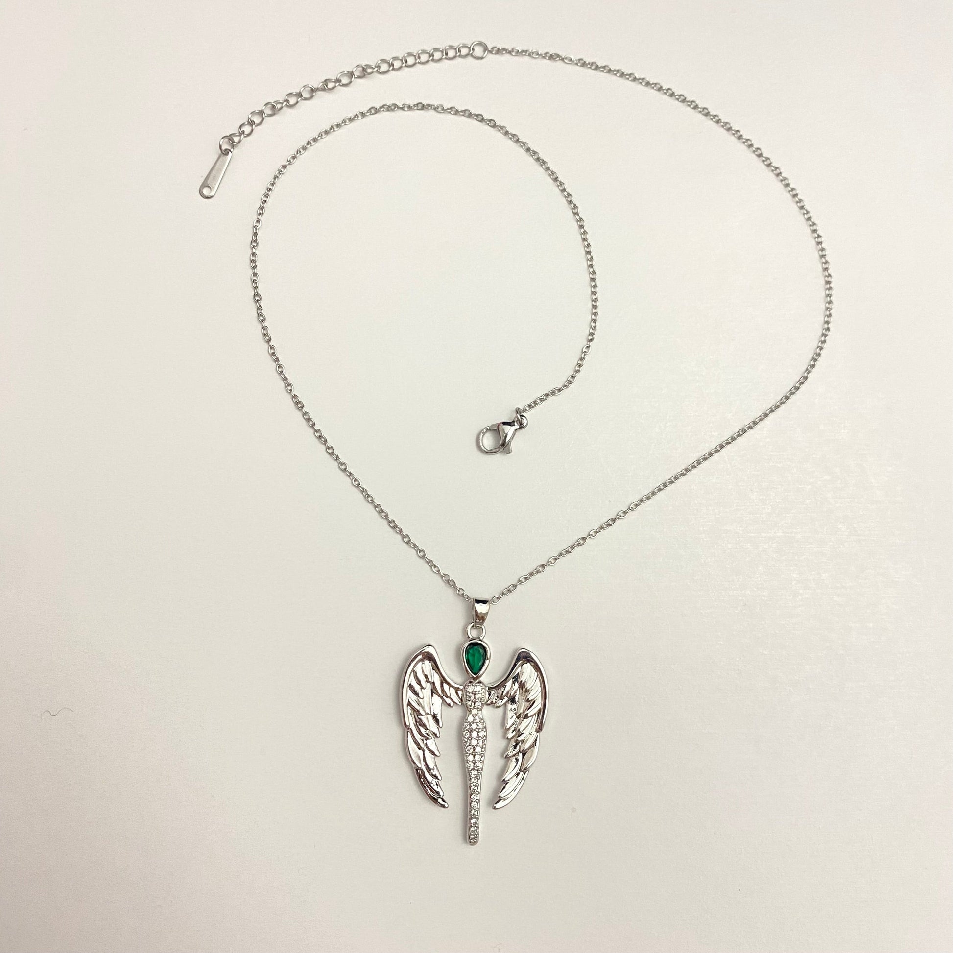 Stainless Steel Stylish Devil Angel Pendant Necklace - DropShp