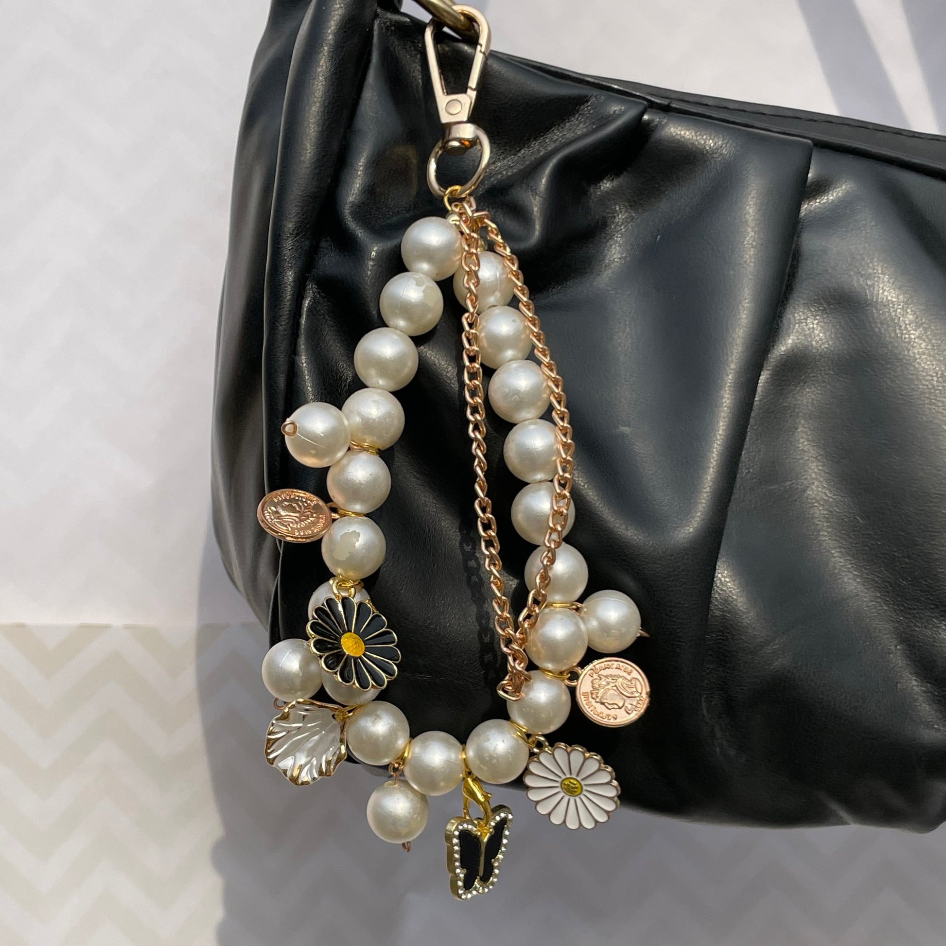 Cute Alloy Bag Keychain With Multi Charms for Women and Girls | Stylish Bag Accessories - DropShp