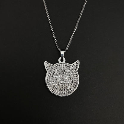 Demon Iced Out Hip Hop Pendant Necklace With Chain - DropShp