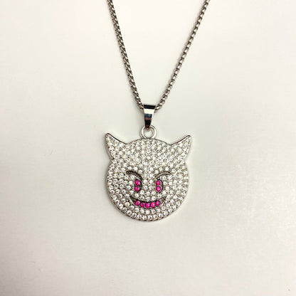 Demon Iced Out Hip Hop Pendant Necklace With Chain - DropShp