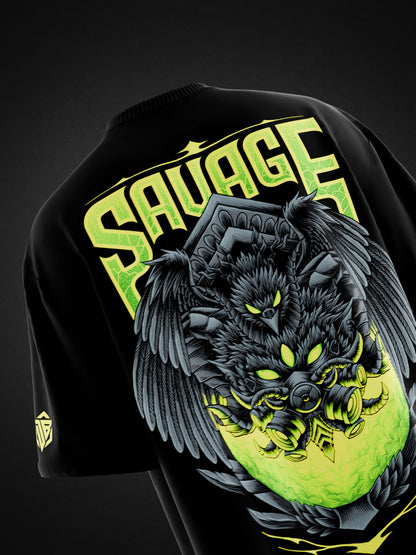 SAVAGE NEON OVERSIZED T-SHIRT
