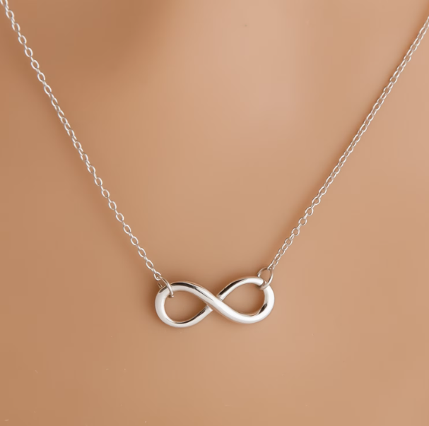 Silver Infinity Charm Necklace - DropShp