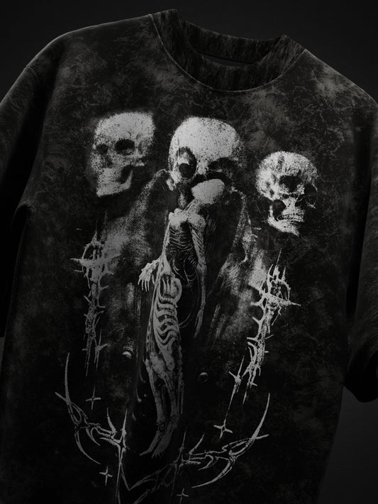DARK AGE ACID WASH OVERSIZED T-SHIRT