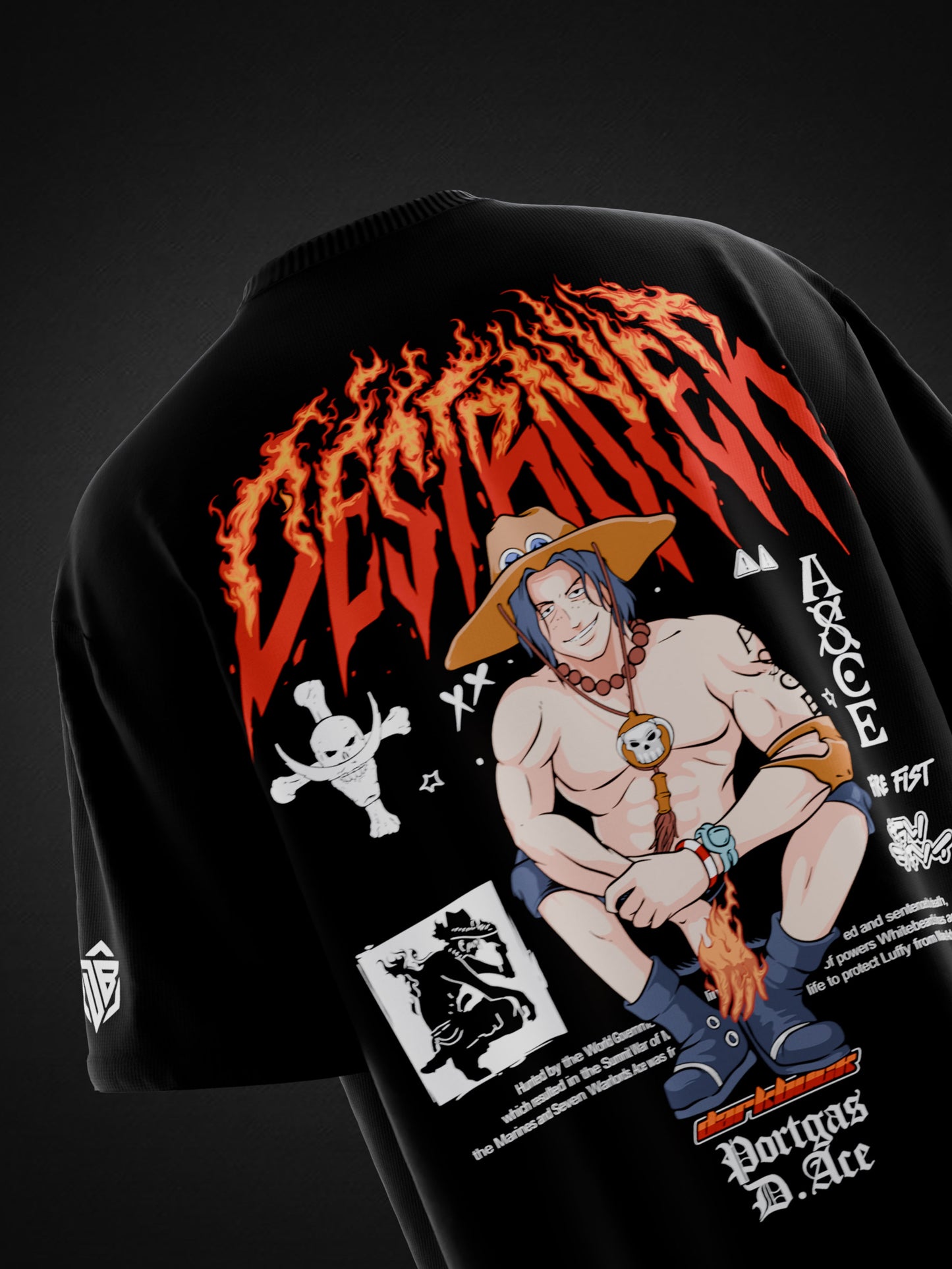 PORTGAS D.ACE OVERSIZED T-SHIRT