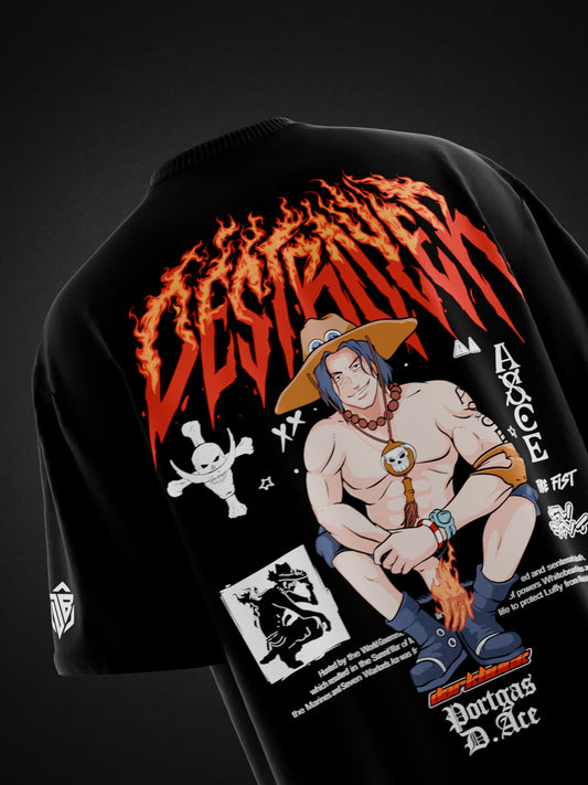 PORTGAS D.ACE OVERSIZED T-SHIRT