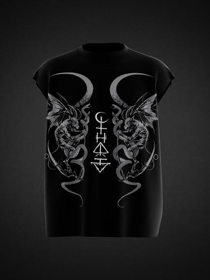 TWIN SATAN UNISEX BOXY VEST